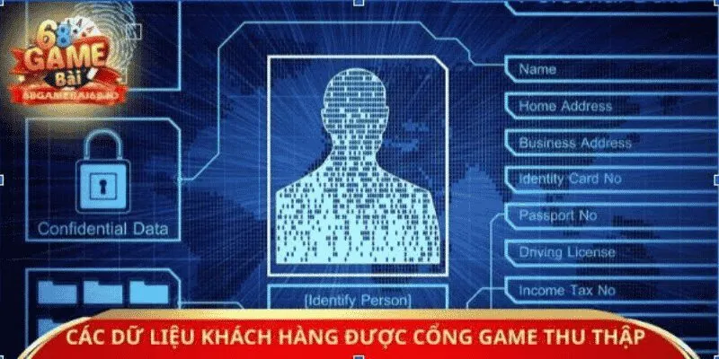Các dữ liệu khách hàng được cổng game thu thập 